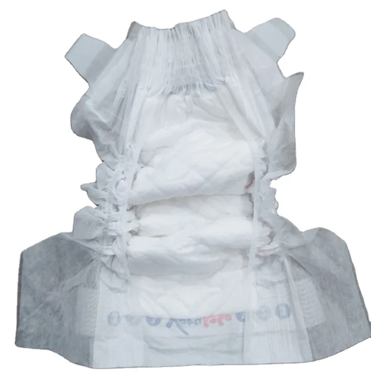 Low MOQ Baby Accessories Diaper clothlike backsheet S cut magic tape premium baby diaper  Distributor