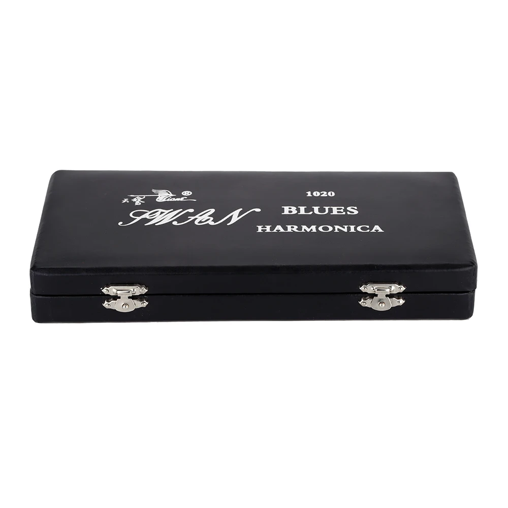  Swan Гармоника 10 отверстий арфа Blues Harp диатонический гармоника набор с 7 шт (A-G) изысканный