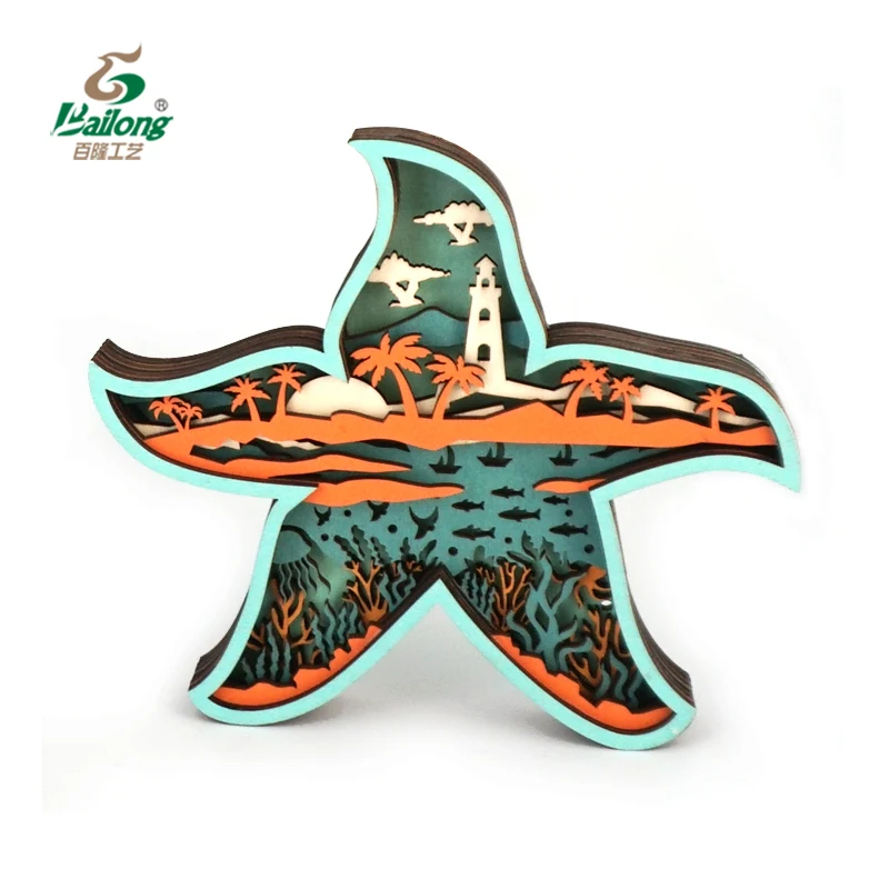 Профессиональная фабрика, пляжные животные, деревенский Морской Декор, лазерная резка, деревянные поделки, домашний декор