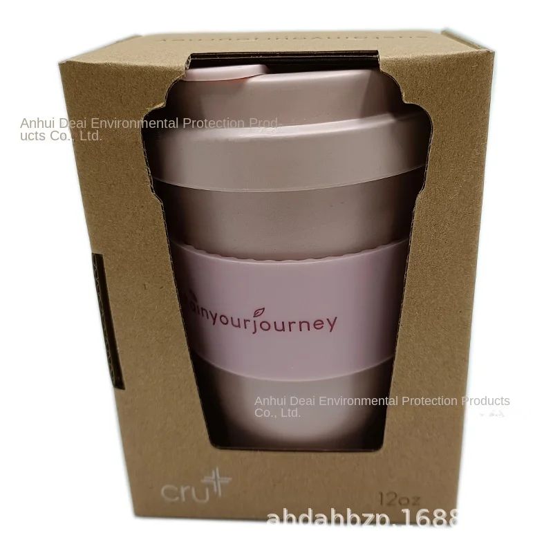 Bamboo Fiber Spiral Cup Degradable Coffee Cup Bamboo Powder Cup Mug Export Quality Simple Export Quality