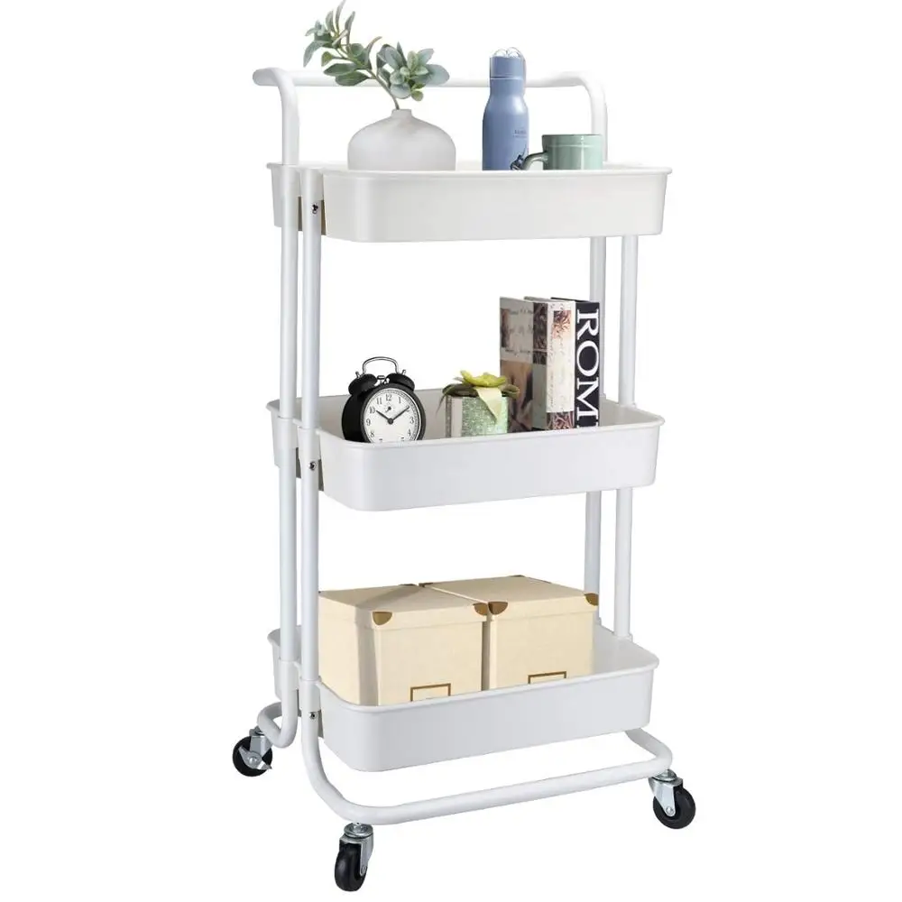 Stainless Steel Kitchen Storage Stank Rack Shelf Toilet Rack Shelf Bathroom Shelves Storage Cart Home Storage Provided Modern
