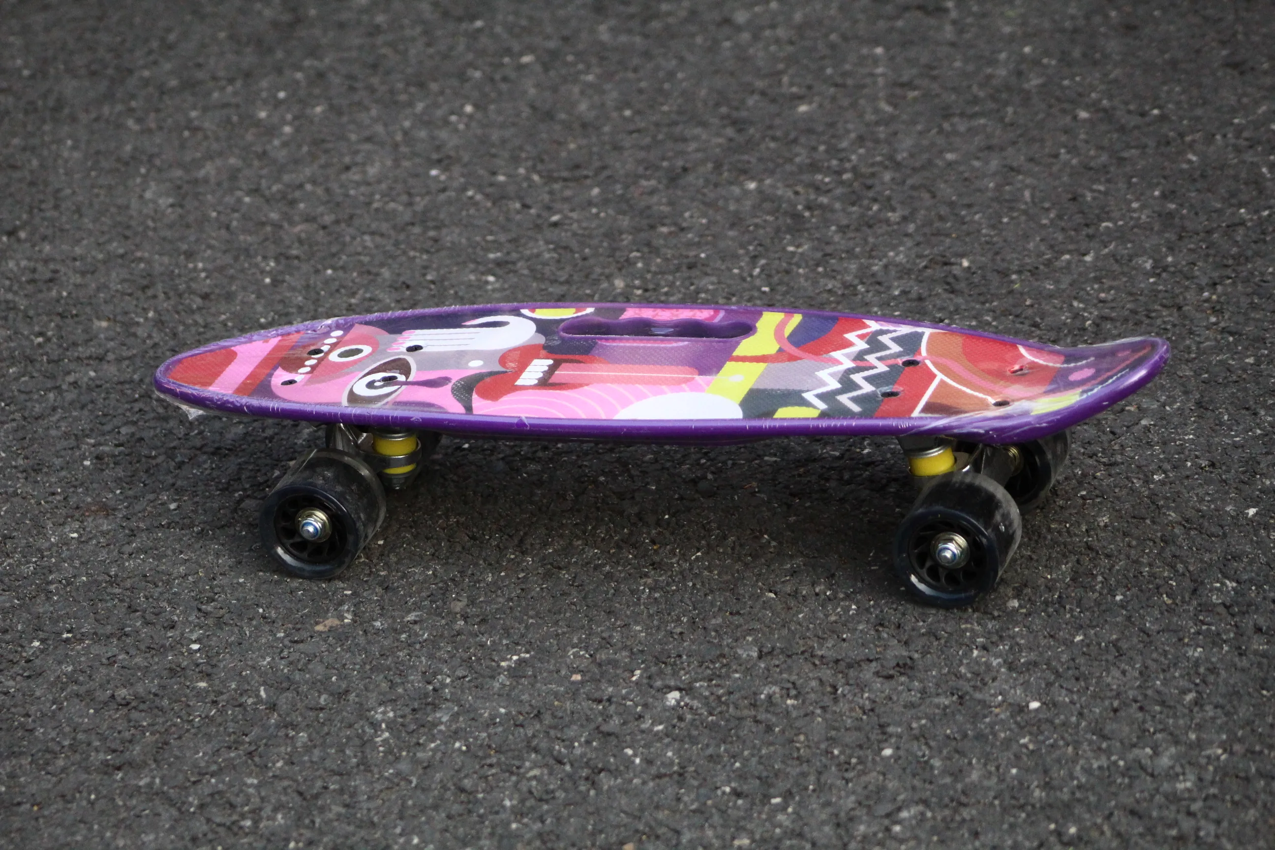 PP deck and aluminum truck skateboard fish board for street travel beginner
