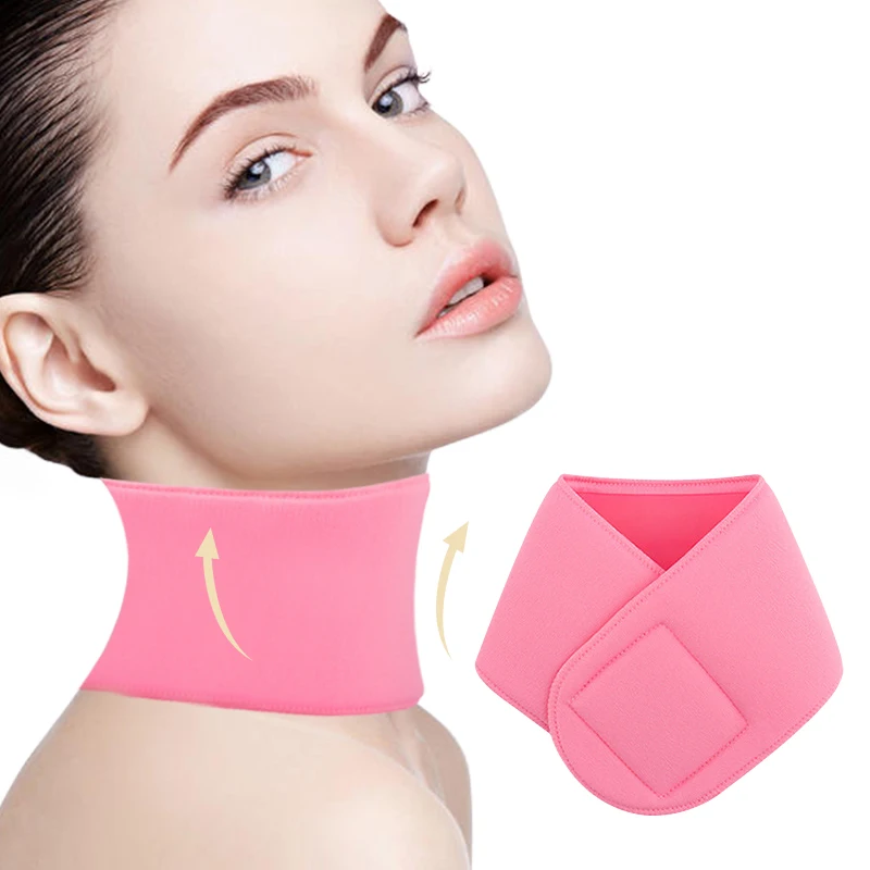Anti Wrinkle Neck Pad Reusable Stretchable Gel Neck Patch Moisturizing Smoothing Wrap Neck Wrinkles and Sun Damage