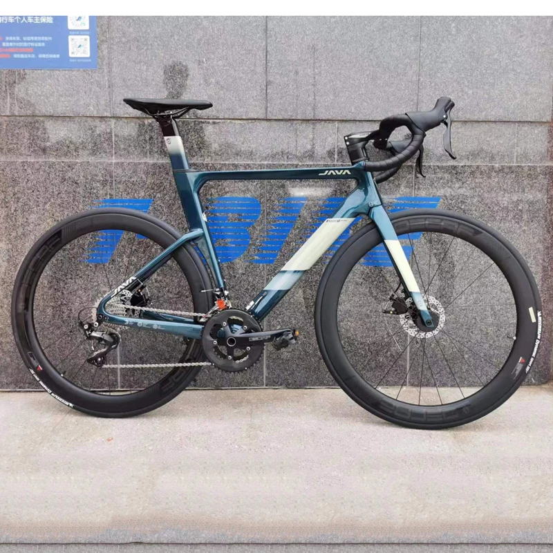 Java FUOCO TOP road bike 24 speed carbon fiber racing bike integrated handlebar hydraulic disc brake bicycle for adult