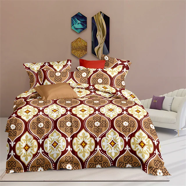 Made in China factory wholesale polyester printed bed sheet