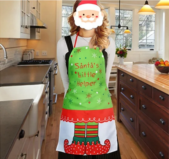 Wholesale hot selling  Personalized Funny Christmas Aprons Kitchen Cleaning Gadgets apron