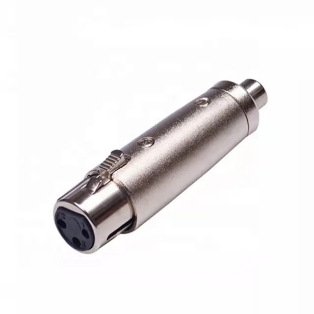 3-Pin XLR Female To RCA Female Audio Adapter Connector