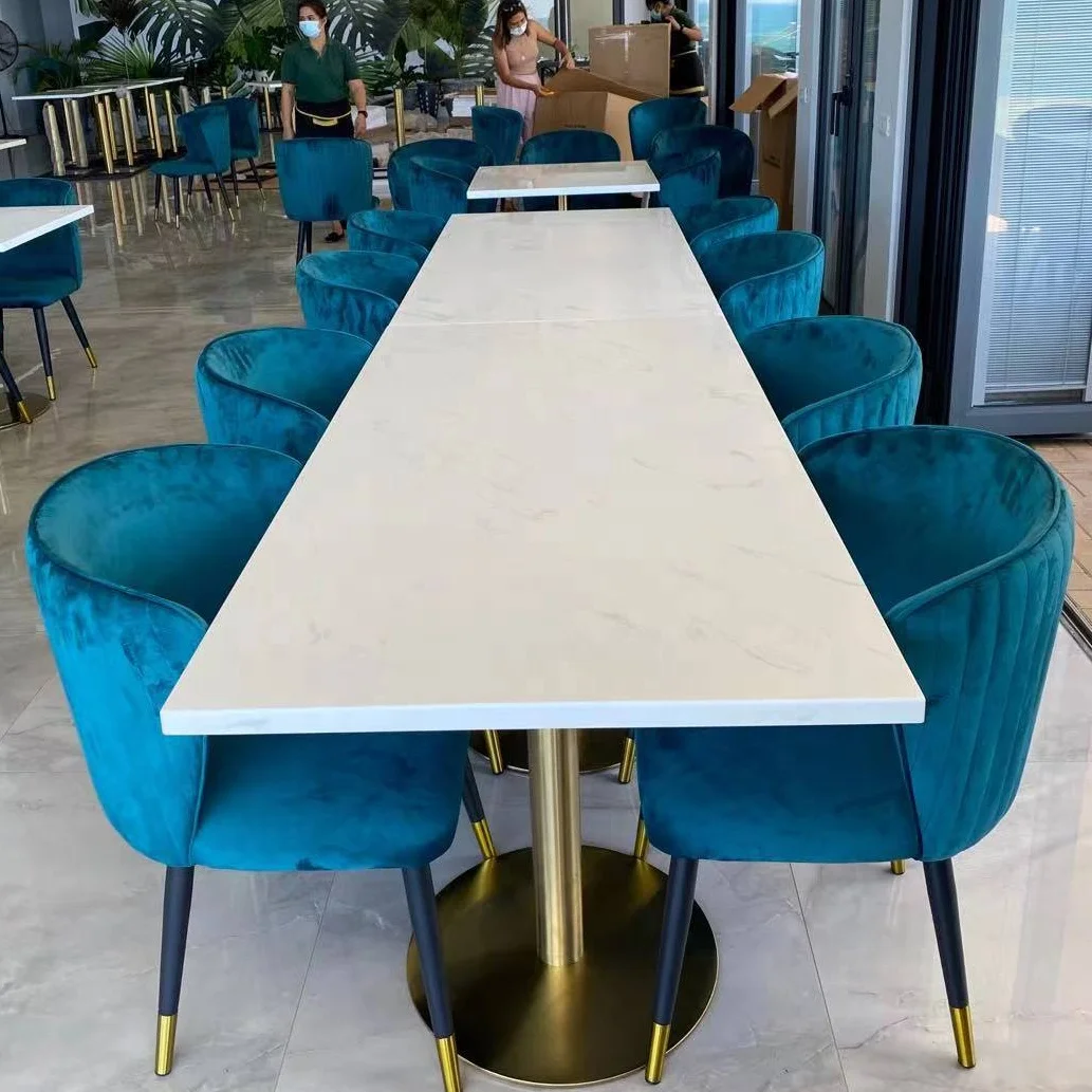 Дизайнерская мебель для ресторана столовая гостиная бархатный лес зеленый шезлонг стулья