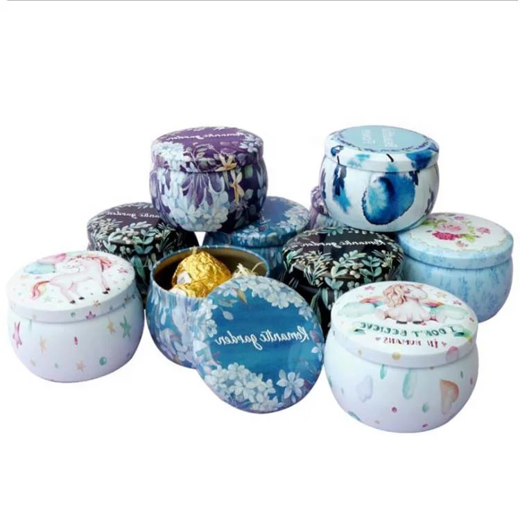 High Quality Wholesale Colorful 12oz  8oz 6oz 4oz 2oz Candle Jars  Candle Tin Box  Tin Cans
