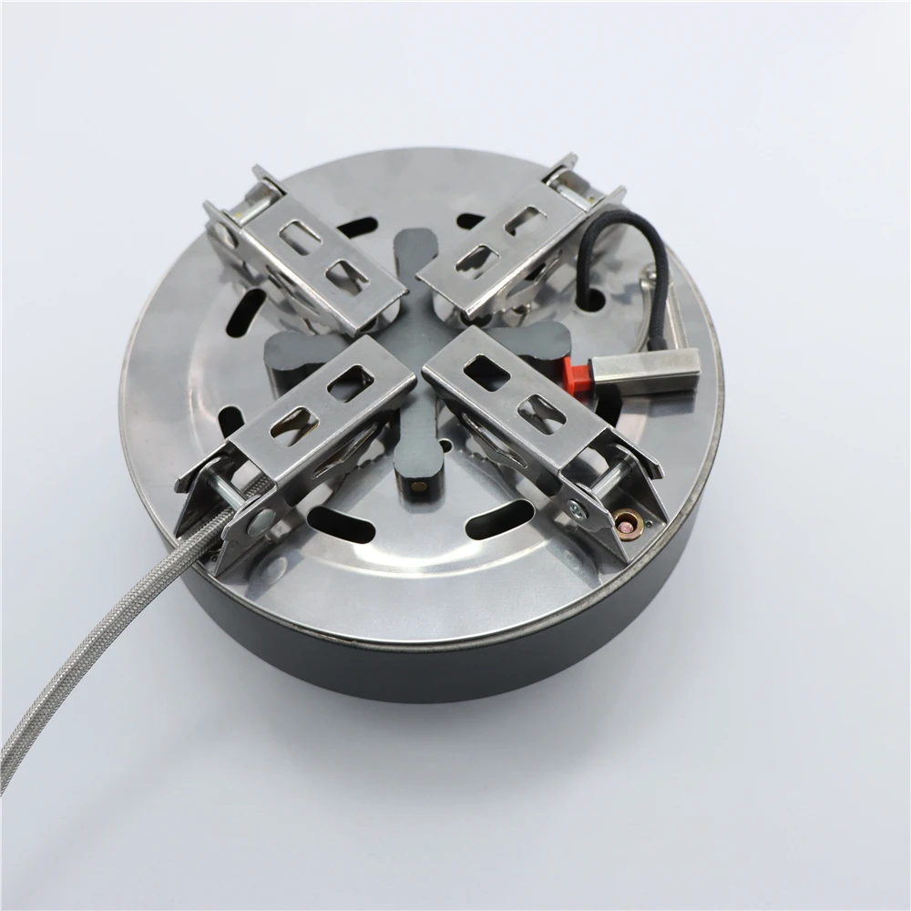 Custom 12800W Outdoor Cooking Gas Stove Portable 5 Burner Butane Furnace Steel Barbecue Cooker Camping Foldable 12800W Cocina