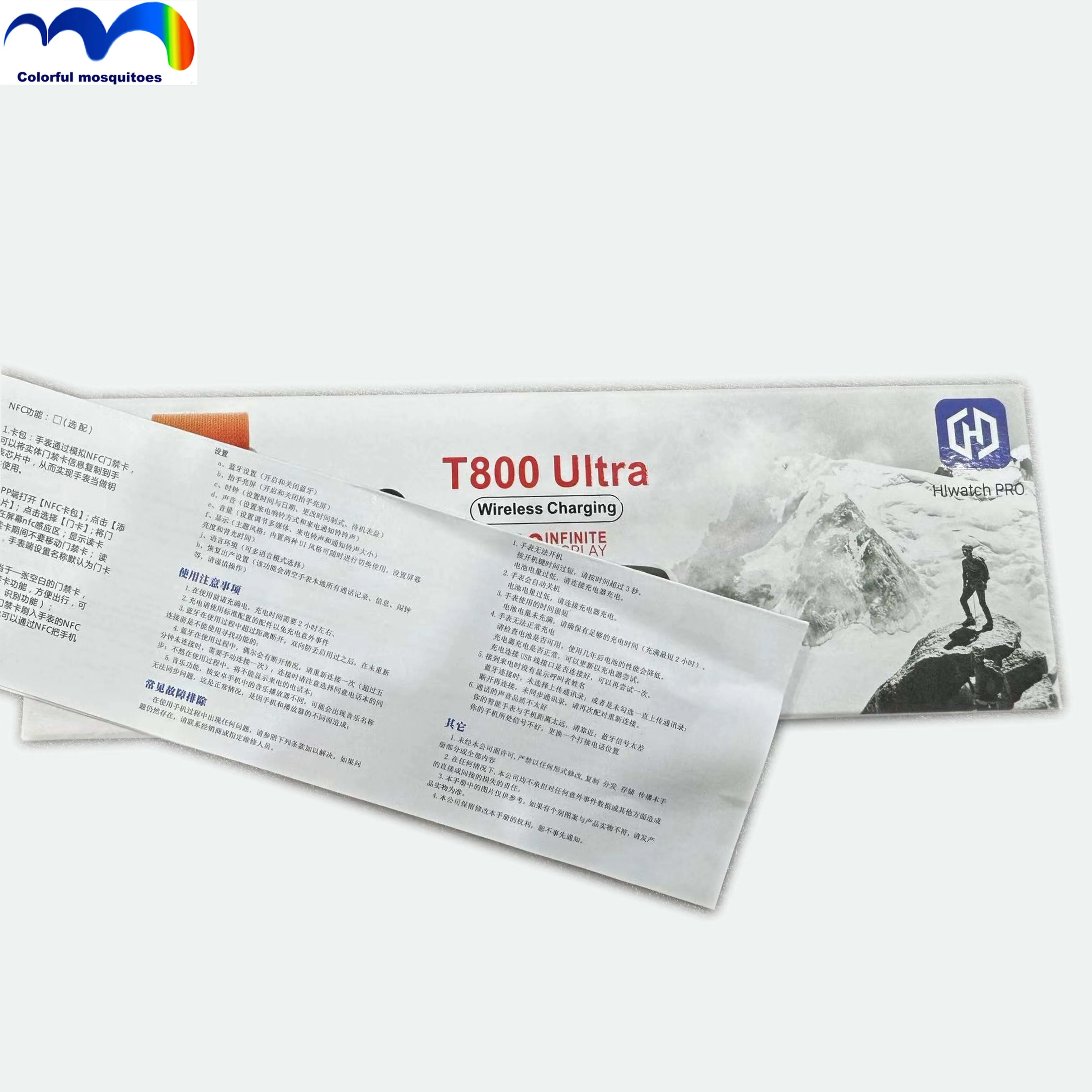 2024 Newest T800 Ultra Smart Watch 1.99 Inch Screen Rotating Dual Buttons Hiwatch Pro S8 Iwo Smartwatch T800 Ultra