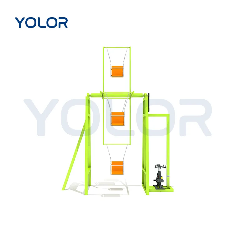 Popular Playground Pedal Bicycle Provides Power Attractions Park Novel Equipment Playground Unpowered Swing Ferris Wheel