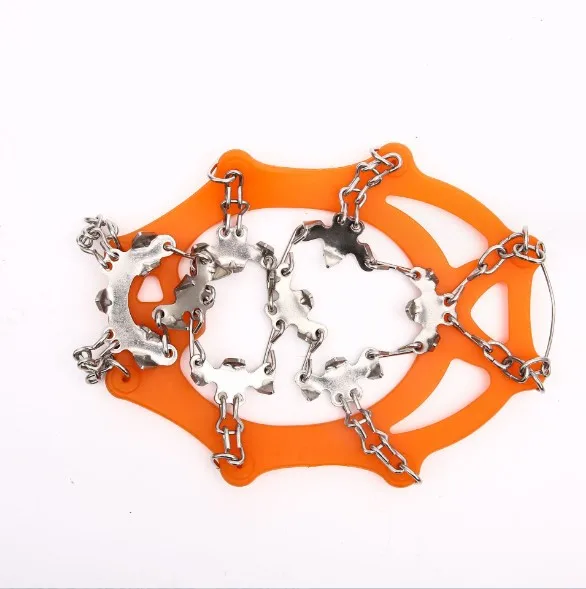 26 teeth ice cleats Snow Shoes Stainless Spikes Traction Cleats Fishing Hiking Walking Mountaineering Climbing