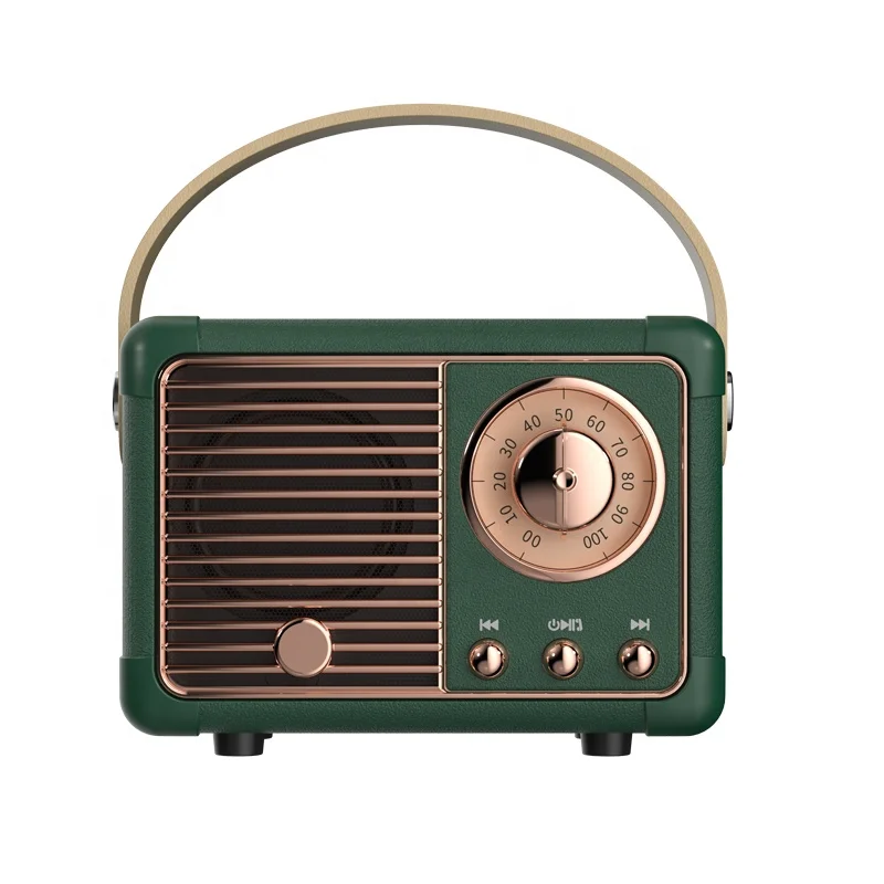 2024 New BT Speaker HM11 Classic Vintage Music Player Sound Stereo Portable Wireless Speaker With Fm Radio
