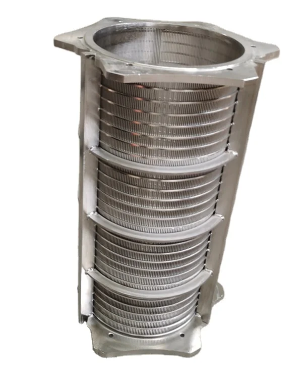 ss 304 wedge wire screen filter for solids-liquid separating machine