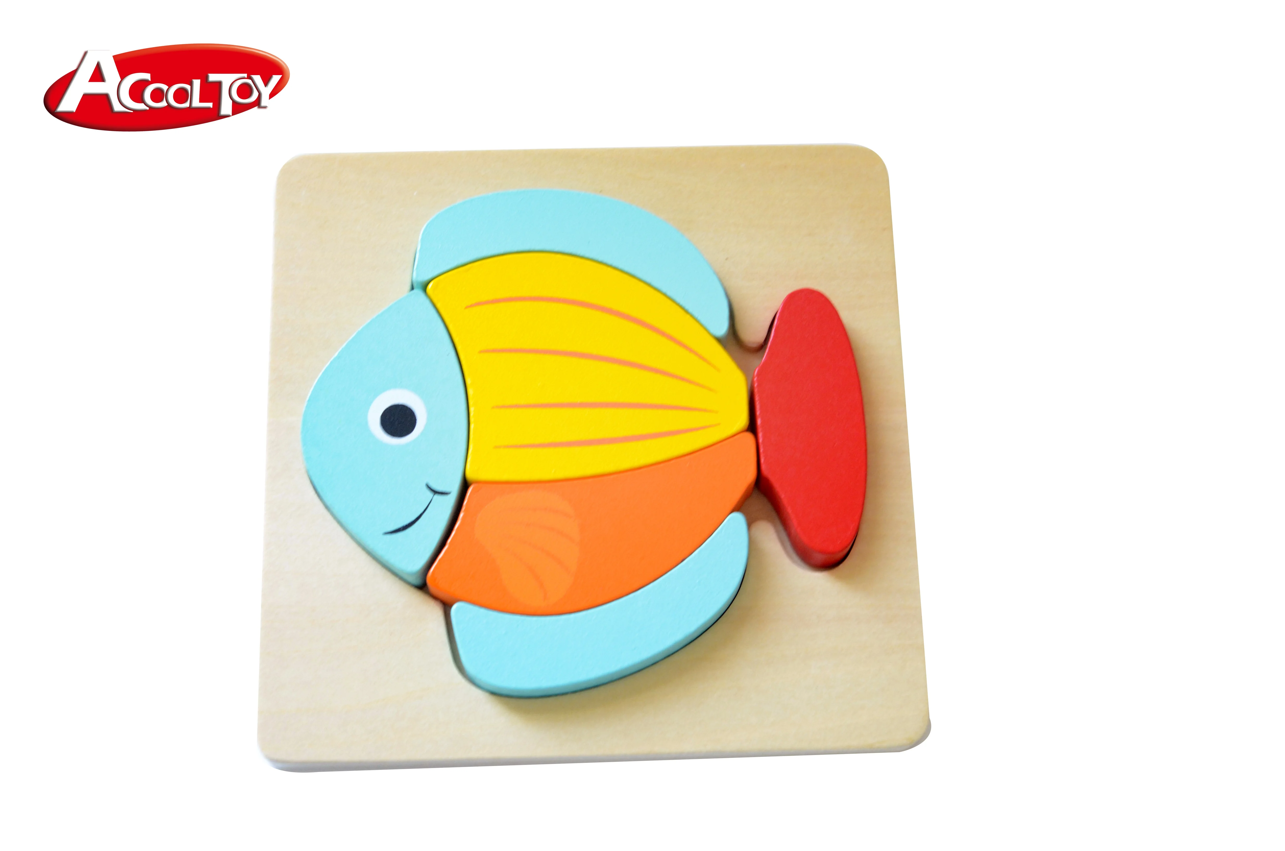 2022 Baby Puzzle Wooden Educational Toys Learning Small Puzzle Zhejiang for Kids Animal Puzzle 3D Unisex Plywood, MDF 20pcs 18m+