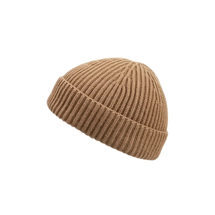 Wholesale High quality Solid Color Beanie Hat For Unisex New Plain Knitted Hat Embroidery Beanie Hat winter beanie