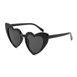 2022 Women Brand Designer Cat Eye Sun Glasses Female Retro Love Heart Shaped Glasses Ladies UV400 Protection Heart Sunglasses
