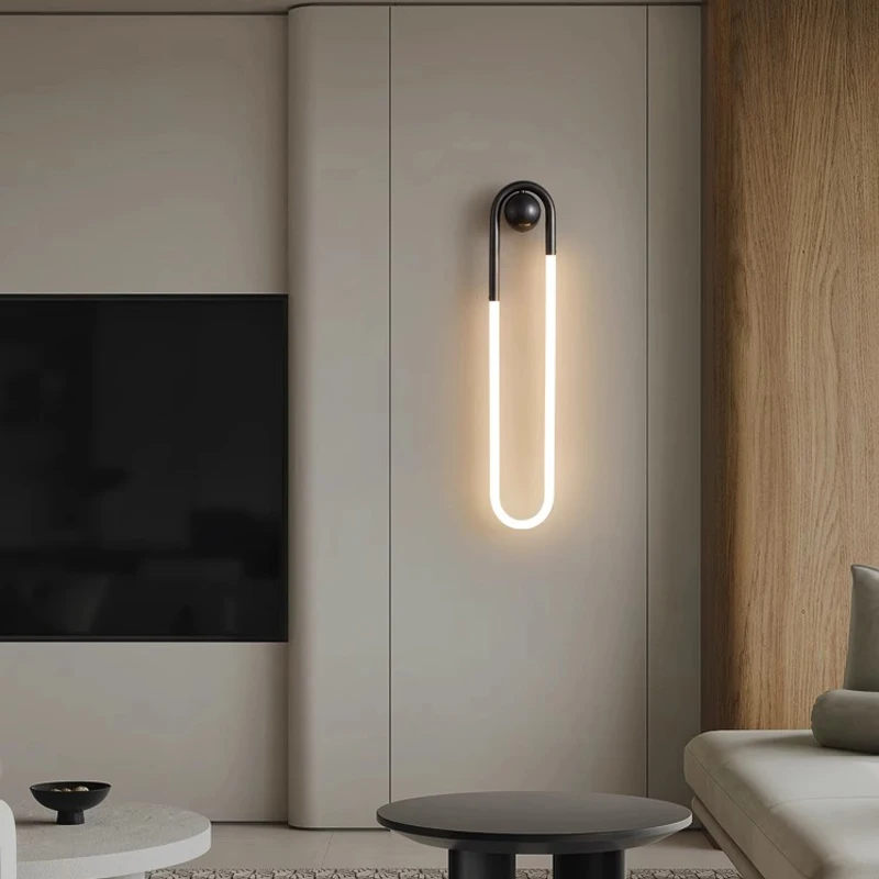 Indoor Minimalist Decorative Wall Lamp Bedroom Bedside Lamp LED Illuminated Wall Lamp