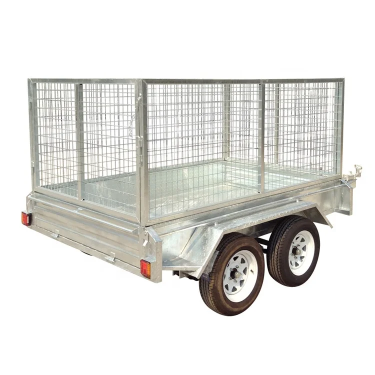 Sell Well Hot Galvanised VTA approved 8x5 Tandem Trailer rated 2t Mechanical Brake For load wood and grass ect