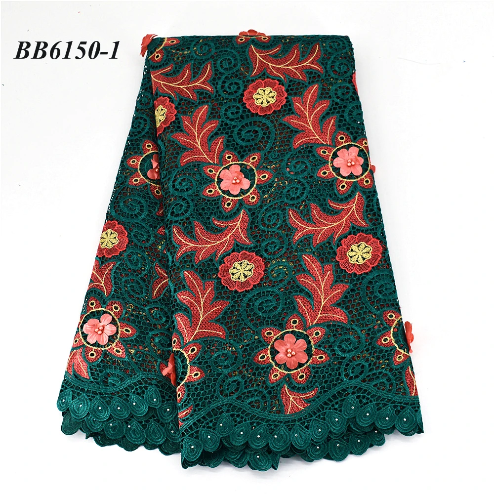 New fashion style guipure lace Very high quality embroidery decal beads big lace 5 yards women big party 5 yards