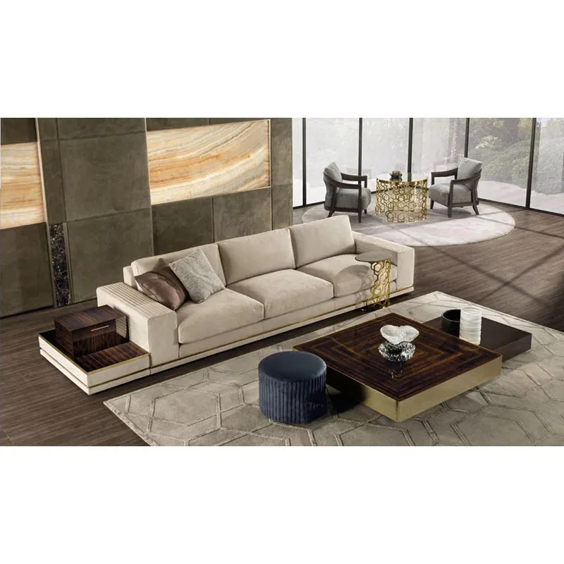 High end modern sofa luxury single Casual sofa High Quality villa Used Home living room Furniture Leather  Sofa Single