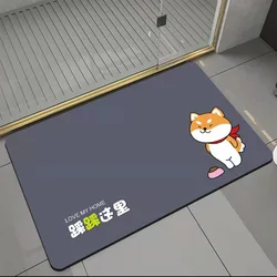 Custom printing thin diatomite quick dry diatomaceous earthbath mat