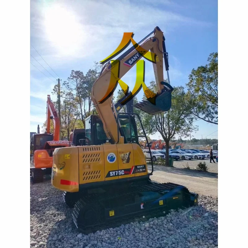 Quality is guaranteed Used Original Crawler Excavator Sany 75 For Sale.