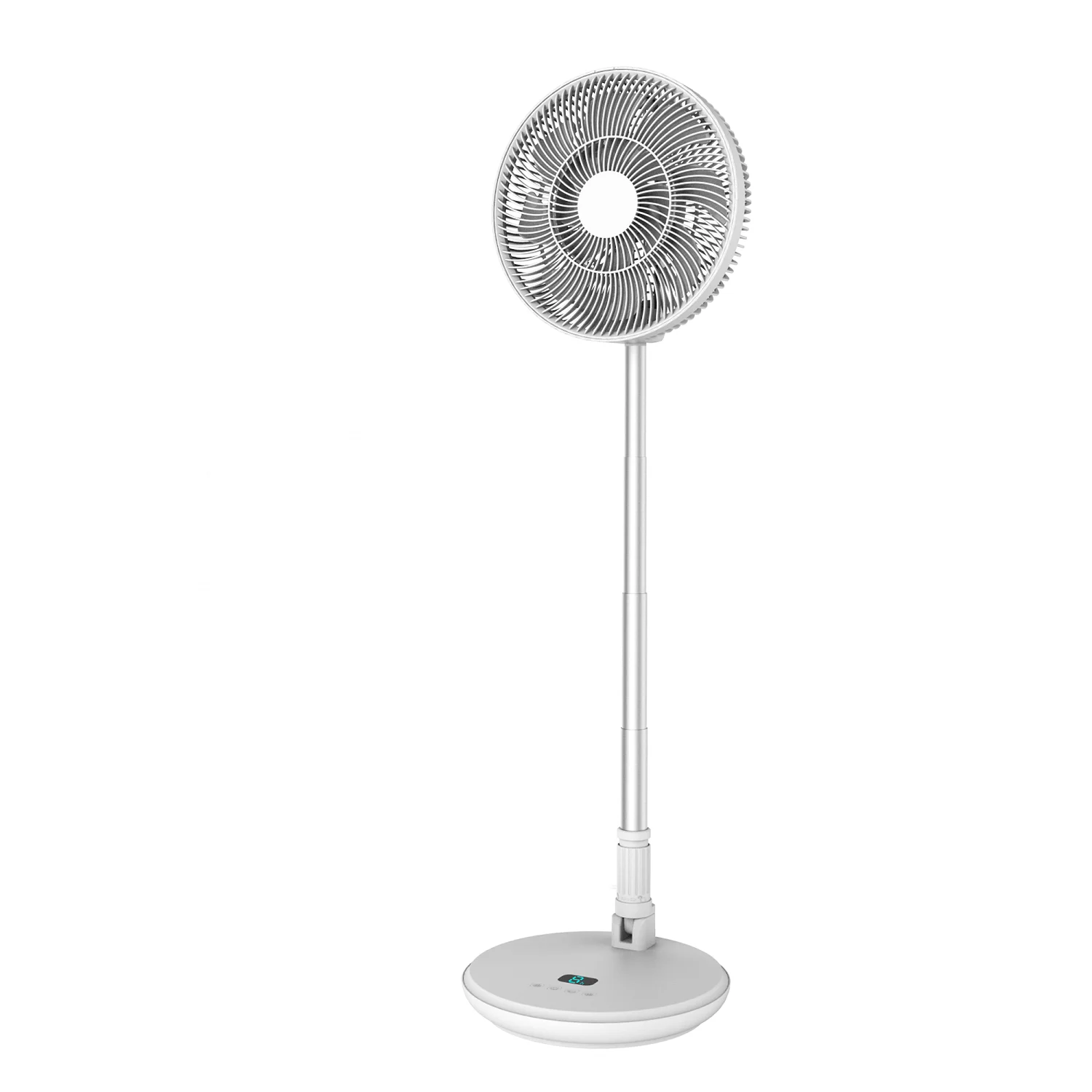 Mini portable charging 18650 battery electric fan   usb telescopic freestanding pedestal folding fan with rotatable