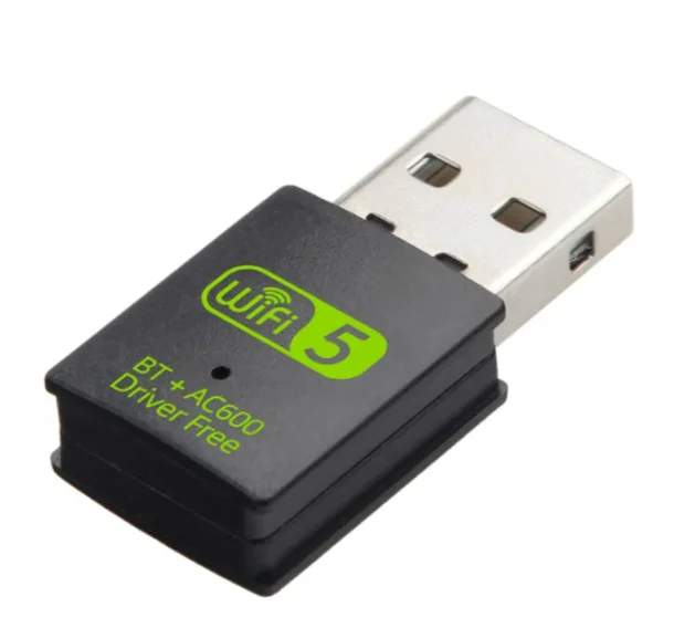 2 в 1 USB WiFi адаптер 600 Мбит/с двухдиапазонный 5 8 ГГц беспроводная сетевая карта м Dongle приемник BT5.0 для ПК ноутбука