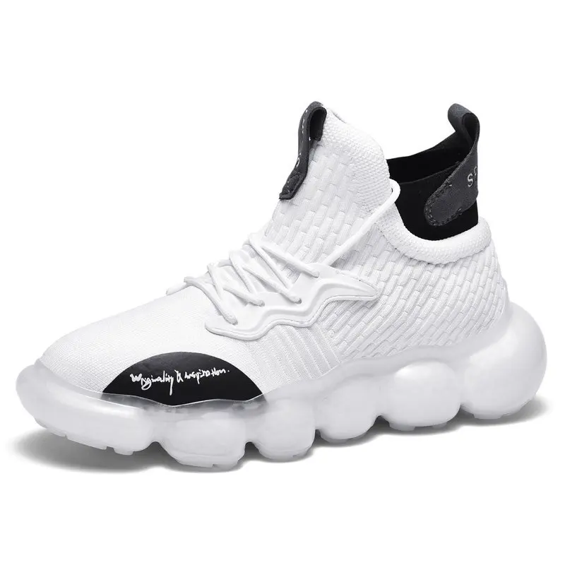 
Autumn High-Top Sports And Leisure Deodorant Lightweight Flying Knit Running Shoes for Men 