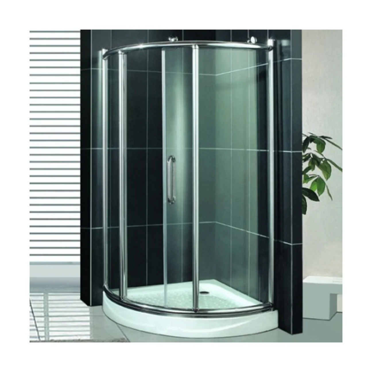 New Design 6mm Easy Clean Tempered Glass Sector Bathroom Portable Steam Shower Cabinet