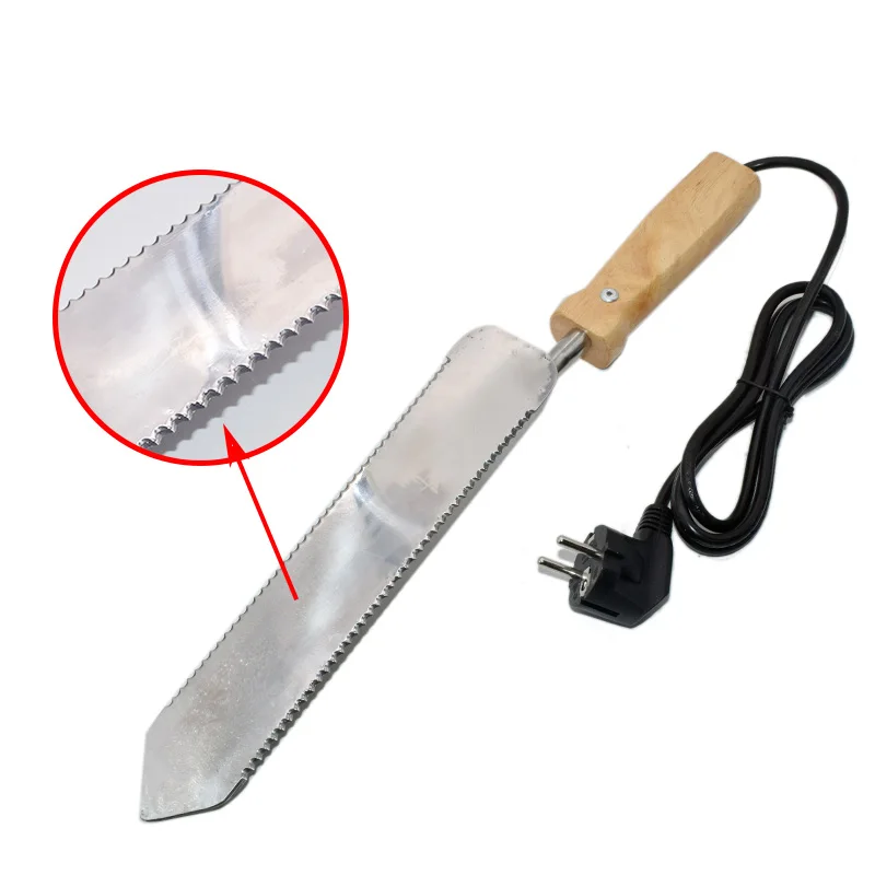 Greenvive Sharp Sawtooth Electric Uncapping Knife Honey Beeswax Cutter Beekeeping Equipment 110V-220V