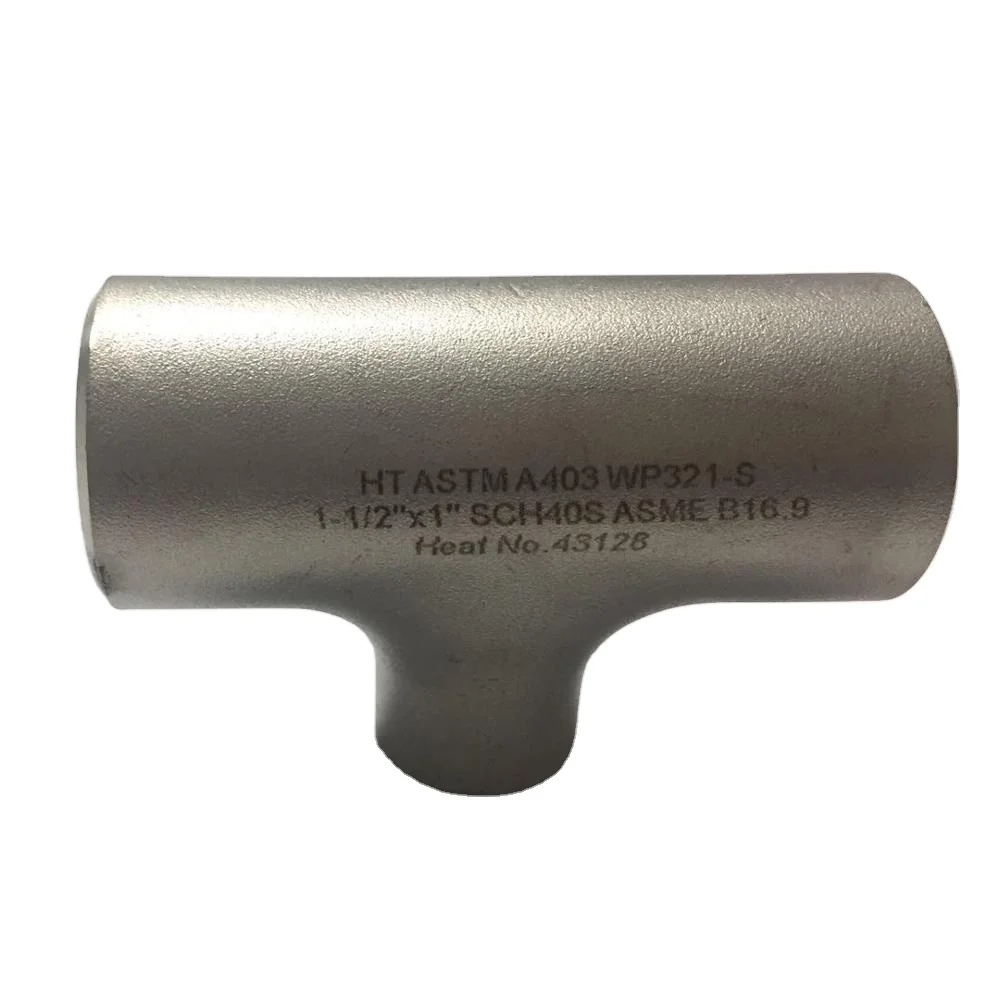 ASME B16.9 ASTM B366 WPNCI Inconel 600 straight equal tee BW fittings