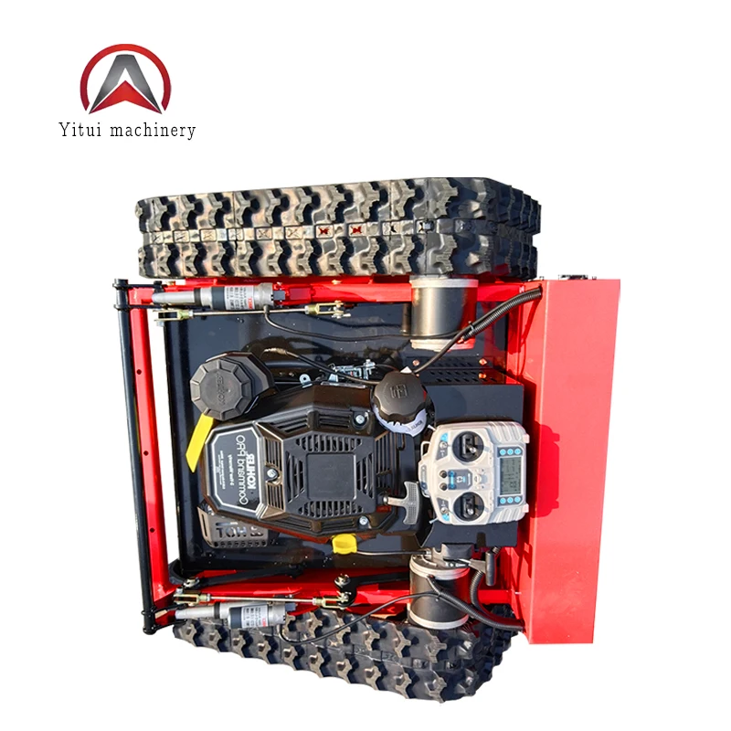 Farm weeding lawn mower Remote-controlled caterpillar mower