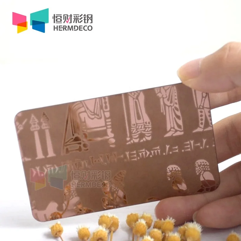 Heat Resistant 304 Stainless Steel Sheet with Color Mirror Engraving