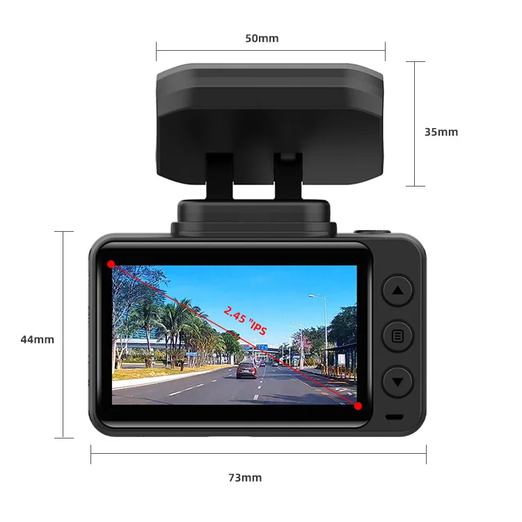 2160P HD двойная запись видеорегистратор Dashcam двойной объектив 4K