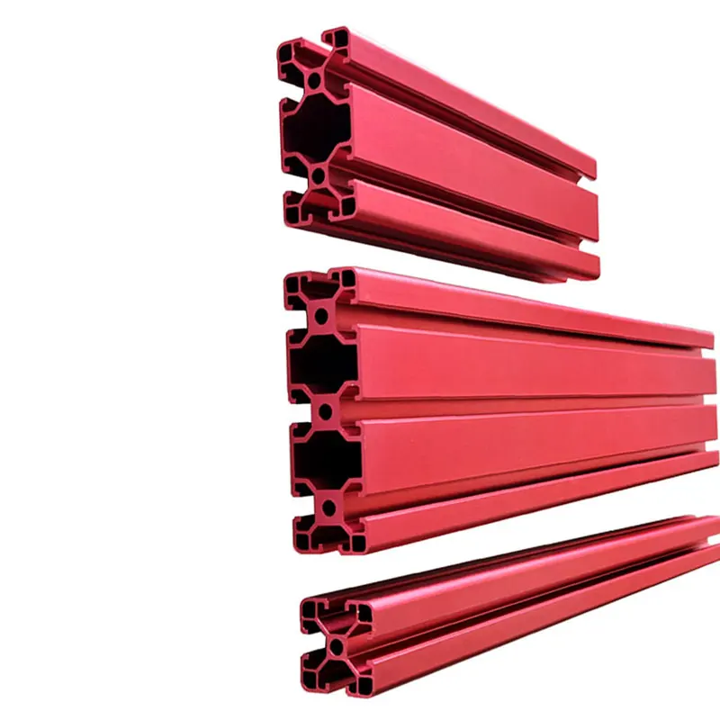 Industrial Extruded Aluminum Factory 2040 V Slot Profile Aluminum CNC T Slot 40x40 Extrusion Aluminium Profile for food conveyor