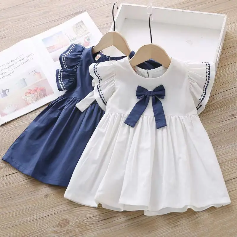 Children girls dress summer cotton cute infant baby girl dresses