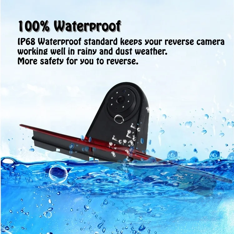 Wide angle waterproof ahd cvbs rear view camera camebrake light reverse camera for mercedes benz sprinter and vw crafter