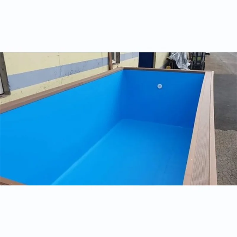 Shipping container swimming pool with glass fiber liner new style made in China