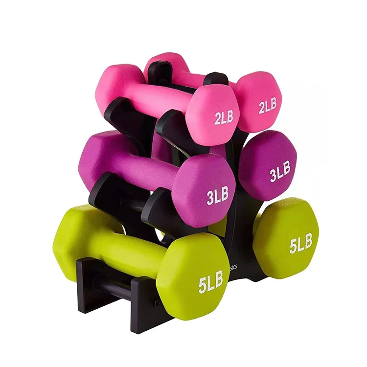 2021 Powerlifting Non-slip Eco-friendly Wholesale Portable Bone Shaped Neoprene Rubber Dumbbell