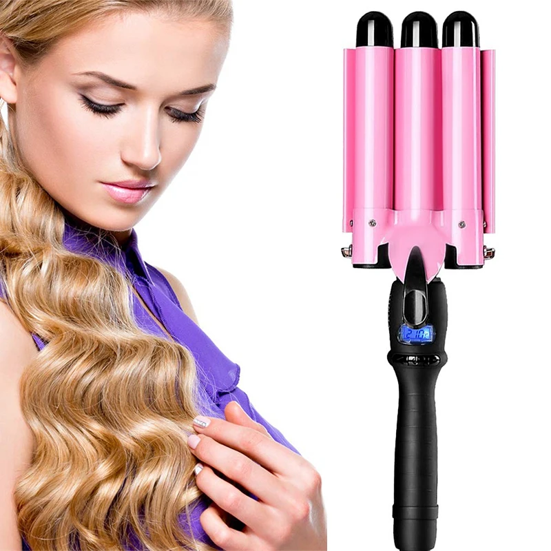 Top Styling Tool MINI Curling Iron Ceramic Triple, Equipment Hair Salon Woman Hair Tool MINI Curling Iron Hair Curler