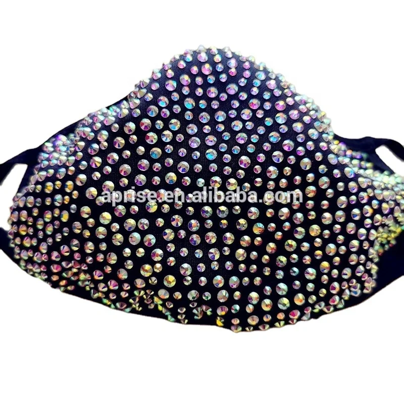 Aprise - Hotfix Rhinestone heat Transfer iron on motif rhinestone transfers custom made face cover