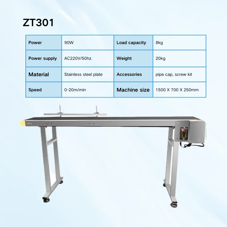 High-Speed Inkjet Conveying Paging Machine with Adjustable Sample Speed Conveyor Belt Assembly Line Printer for Automation