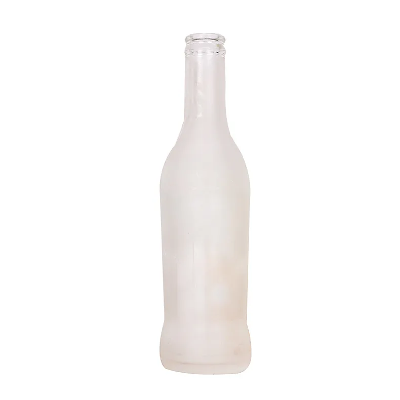 Wholesale Cheap Stock 275ml Clear Frosted Breezer Beverage Cocktail Liquor Spirit Glass Bottle For Carbonated Drinks