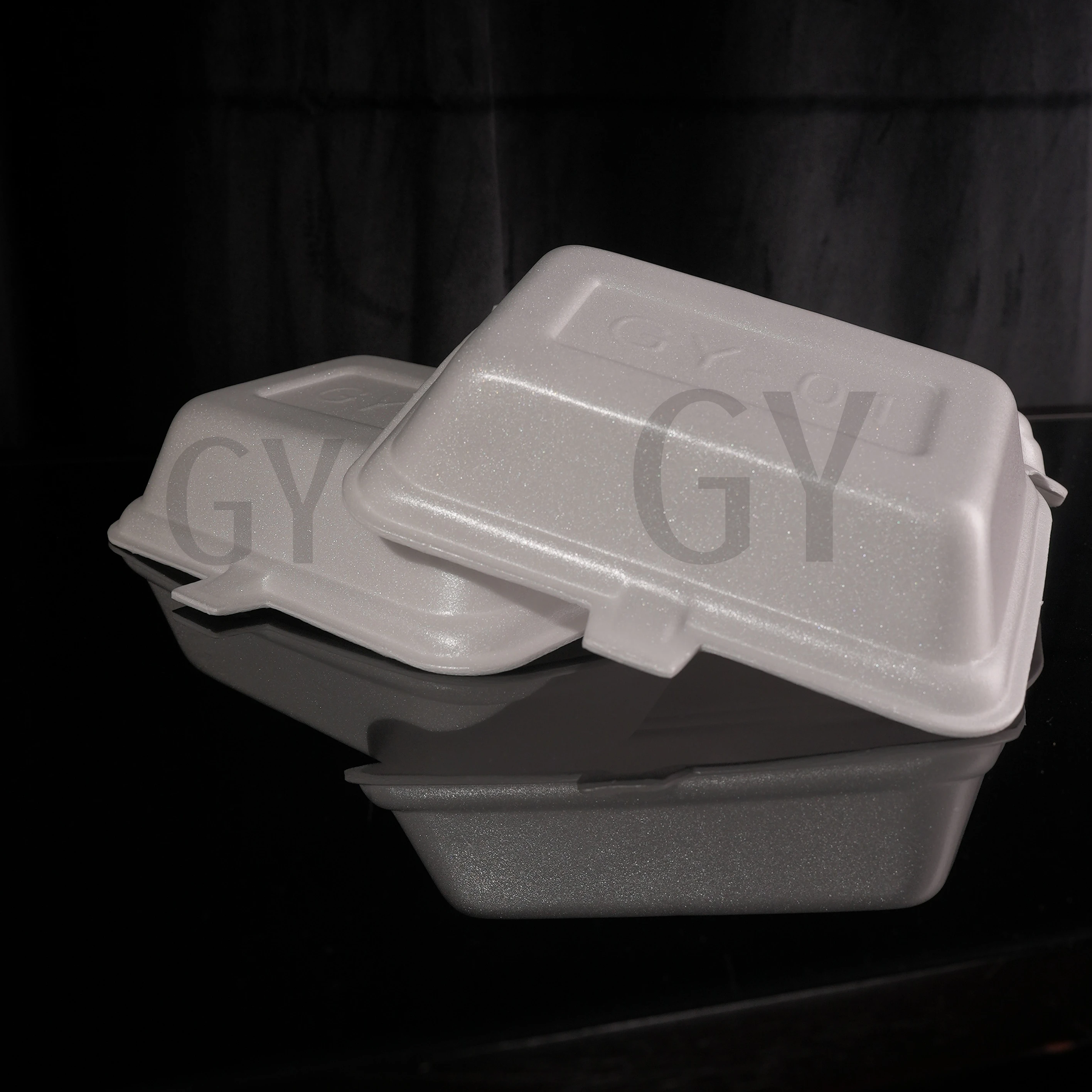 Single-use Foam Containers Takeout Boxes Disposable Food Packaging White Bulk