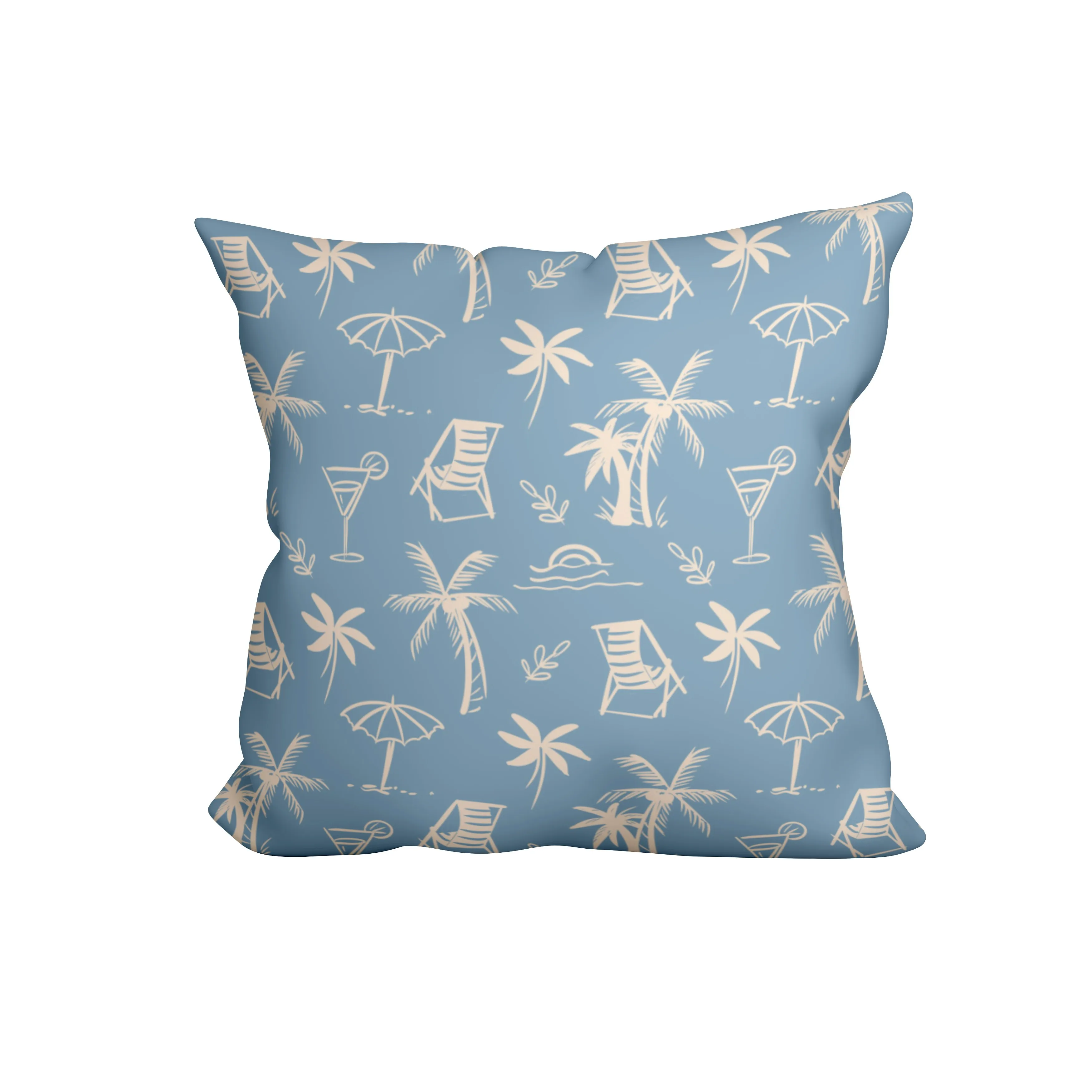 Wholesale Custom Sea Beach Shell Starfish Fashion Outdoor Printed Sublimation Cushions and Pillows Home Decor Sofa Pillowcases