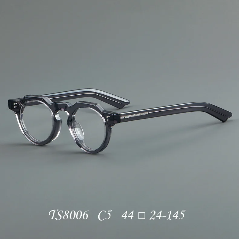 Retro Sunglasses Unisex Myopia Optical Glasses Reading Glasses Round Acetate Eyeglasses 2024