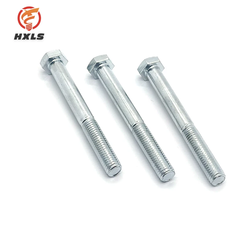 DIN933 DIN931 M6-m36 M10 8.8 Grade galvanized Hex Head Bolts hexagon screw